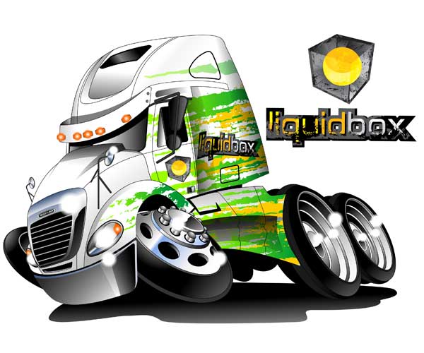 liquid box clip art truck